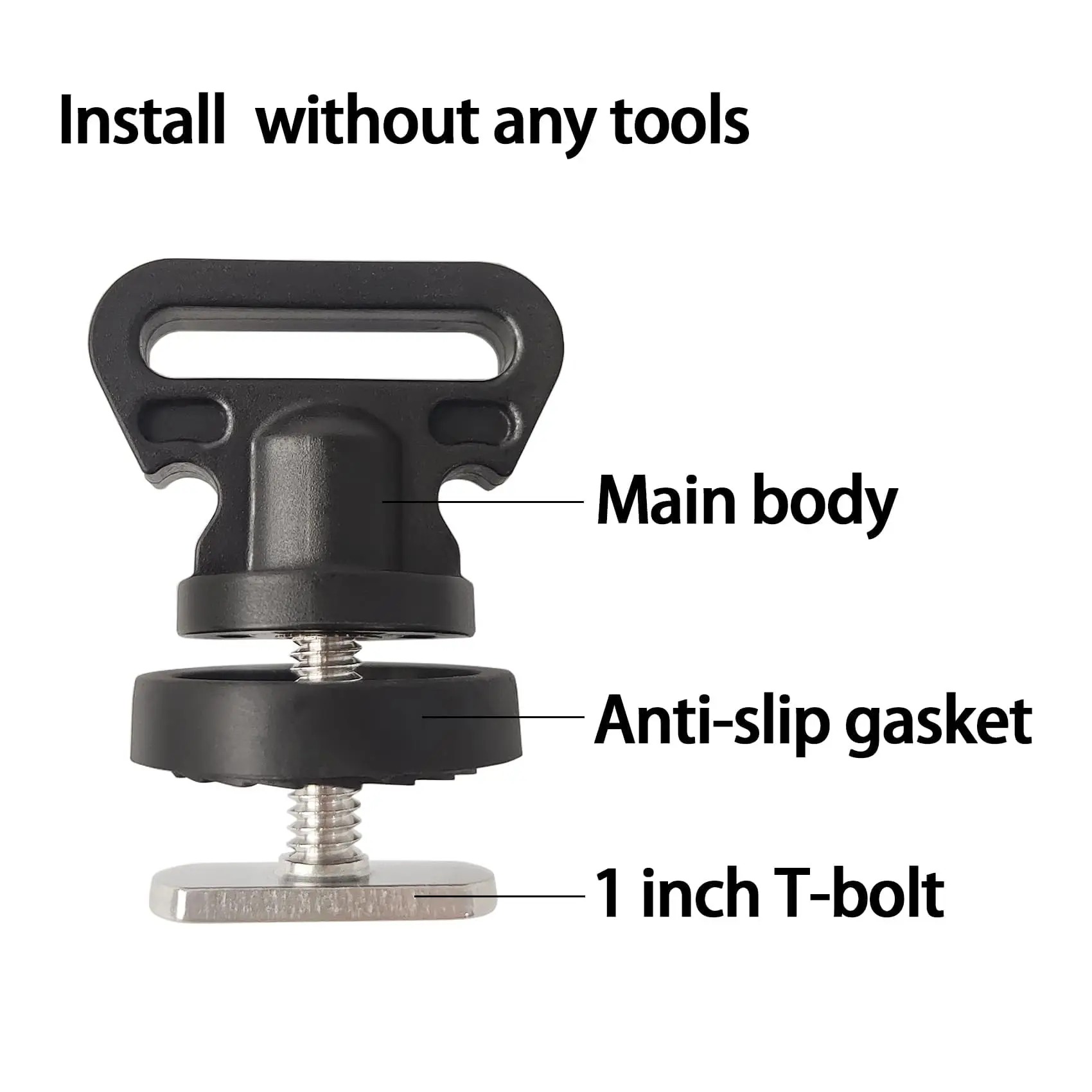 Fish Finder Mount - Kayak Track Tie Down Anchor Mount