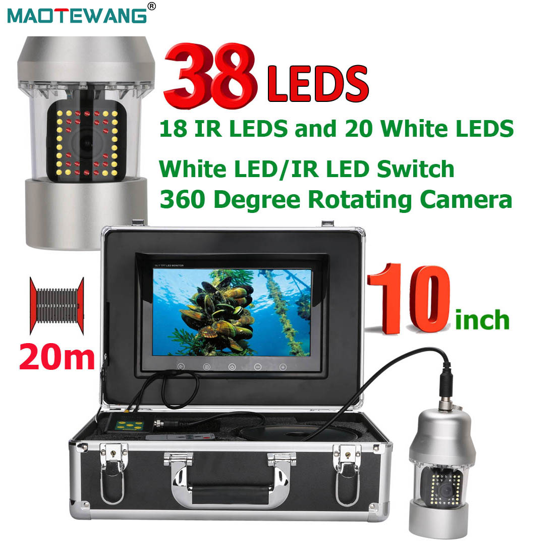 MAOTEWANG Underwater Fishing V - Fishing Depth Finder 评论和价格