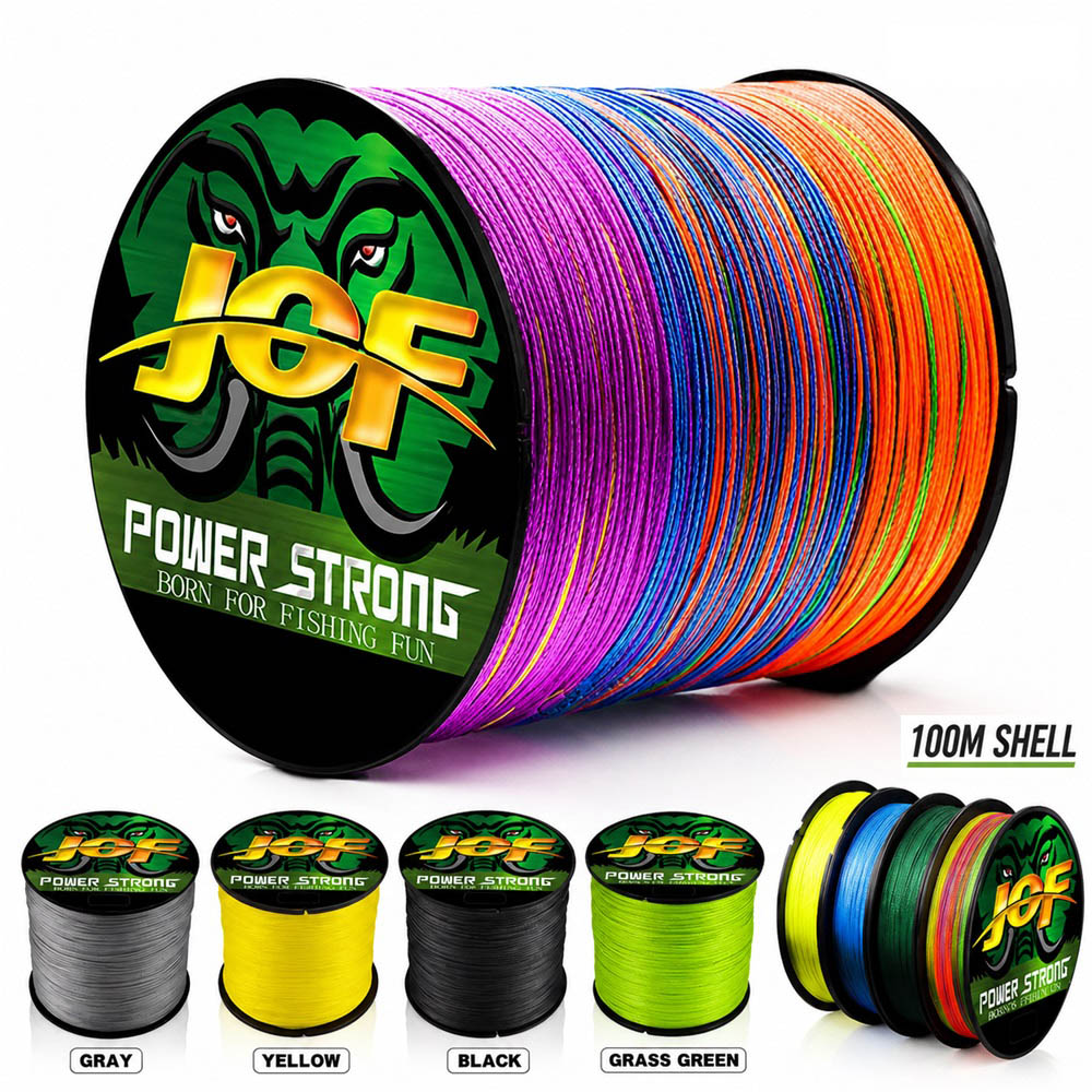 JOF 4X Braided PE Fishing Line - Fish Finder Cable 评论和价格